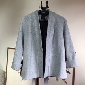 Intermix Oversized Grey Wool Coat